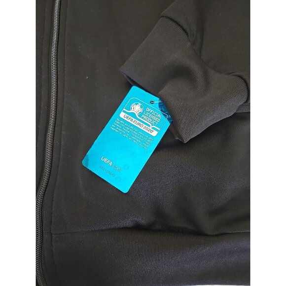 UEFA Euro 2020 Germany Track Jacket Black Red Zip Up Retro Football Style XL - Picture 4 of 9